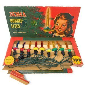 Vintage Noma Bubble Lites 9 Lights Base Liquid Not Working